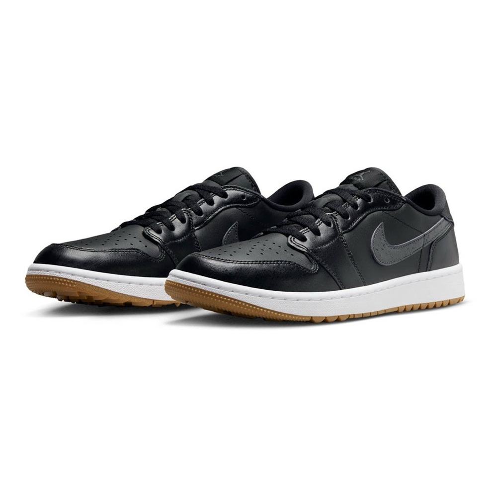 Nike Black and White Sneakers with Classic Design and Lace-Up Closure